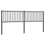 Cabecero de metal negro 193 cm de vidaXL, Cabeceros y pies de cama - Ref: Foro24-350901, Precio: 37,24 €, Descuento: %