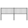 Cabecero de metal negro 193 cm de vidaXL, Cabeceros y pies de cama - Ref: Foro24-350901, Precio: 37,24 €, Descuento: %