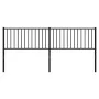 Cabecero de metal negro 193 cm de vidaXL, Cabeceros y pies de cama - Ref: Foro24-350901, Precio: 36,60 €, Descuento: %
