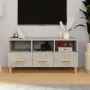 Mueble de TV madera de ingeniería gris hormigón 102x36x50 cm en Muebles TV | Comprar online en Foru.es
