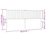 Cabecero de metal negro 193 cm de vidaXL, Cabeceros y pies de cama - Ref: Foro24-350901, Precio: 37,24 €, Descuento: %