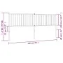 Cabecero de metal negro 193 cm de vidaXL, Cabeceros y pies de cama - Ref: Foro24-350901, Precio: 36,60 €, Descuento: %