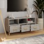 Mueble de TV madera de ingeniería gris hormigón 102x36x50 cm en Muebles TV | Comprar online en Foru.es
