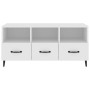 Mueble de TV madera contrachapada blanco 102x35x50 cm en Muebles TV | Comprar online en Foru.es
