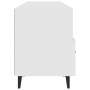Mueble de TV madera contrachapada blanco 102x35x50 cm en Muebles TV | Comprar online en Foru.es