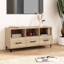 Mueble para TV madera contrachapada color roble 102x35x50 cm en Muebles TV | Comprar online en Foru.es
