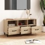 Mueble para TV madera contrachapada color roble 102x35x50 cm en Muebles TV | Comprar online en Foru.es