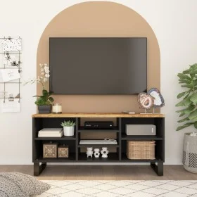 Mueble de TV madera mango y madera contrachapada 100x33x46 cm de vidaXL, Muebles TV - Ref: Foro24-351966, Precio: 86,47 €, De...