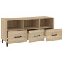 Mueble para TV madera contrachapada color roble 102x35x50 cm en Muebles TV | Comprar online en Foru.es