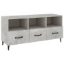 Mueble de TV madera contrachapada gris hormigón 102x35x50 cm en Muebles TV | Comprar online en Foru.es
