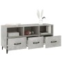 Mueble de TV madera contrachapada gris hormigón 102x35x50 cm en Muebles TV | Comprar online en Foru.es