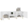 Mueble para TV madera contrachapada blanco 150x30x50 cm en Muebles TV | Comprar online en Foru.es