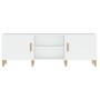 Mueble para TV madera contrachapada blanco 150x30x50 cm en Muebles TV | Comprar online en Foru.es