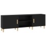 Mueble para TV madera contrachapada negro 150x30x50 cm en Muebles TV | Comprar online en Foru.es