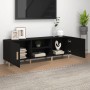 Mueble para TV madera contrachapada negro 150x30x50 cm en Muebles TV | Comprar online en Foru.es