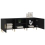 Mueble para TV madera contrachapada negro 150x30x50 cm en Muebles TV | Comprar online en Foru.es