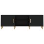 Mueble para TV madera contrachapada negro 150x30x50 cm en Muebles TV | Comprar online en Foru.es