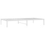 Estructura de cama metal blanca 100x190 cm de vidaXL, Camas y somieres - Ref: Foro24-350907, Precio: 79,53 €, Descuento: %