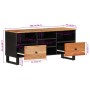 Mueble de TV madera acacia y madera de ingeniería 100x33x46 cm de vidaXL, Muebles TV - Ref: Foro24-351979, Precio: 76,46 €, D...