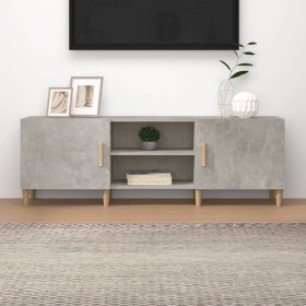 Mueble de TV madera contrachapada gris hormigón 150x30x50 cm en Muebles TV | Comprar online en Foru.es