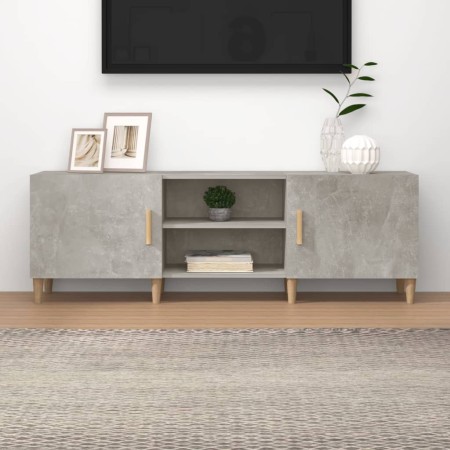 Mueble de TV madera contrachapada gris hormigón 150x30x50 cm en Muebles TV | Comprar online en Foru.es