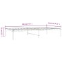 Estructura de cama metal blanca 100x190 cm de vidaXL, Camas y somieres - Ref: Foro24-350907, Precio: 79,53 €, Descuento: %
