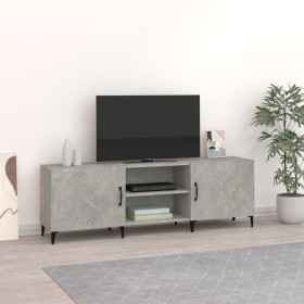 Mueble de TV madera de ingeniería gris hormigón 150x30x50 cm en Muebles TV | Comprar online en Foru.es