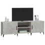 Mueble de TV madera de ingeniería gris hormigón 150x30x50 cm en Muebles TV | Comprar online en Foru.es