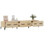 Mueble de TV madera contrachapada roble Sonoma 150x34,5x30 cm en Muebles TV | Comprar online en Foru.es