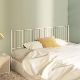 Cabecero de metal blanco 180 cm de vidaXL, Cabeceros y pies de cama - Ref: Foro24-350967, Precio: 35,77 €, Descuento: %