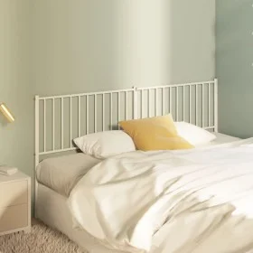 Cabecero de metal blanco 180 cm de vidaXL, Cabeceros y pies de cama - Ref: Foro24-350967, Precio: 35,16 €, Descuento: %
