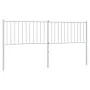 Cabecero de metal blanco 180 cm de vidaXL, Cabeceros y pies de cama - Ref: Foro24-350967, Precio: 35,16 €, Descuento: %