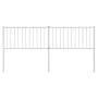 Cabecero de metal blanco 180 cm de vidaXL, Cabeceros y pies de cama - Ref: Foro24-350967, Precio: 35,16 €, Descuento: %