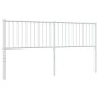 Cabecero de metal blanco 180 cm de vidaXL, Cabeceros y pies de cama - Ref: Foro24-350967, Precio: 35,77 €, Descuento: %