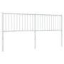 Cabecero de metal blanco 180 cm de vidaXL, Cabeceros y pies de cama - Ref: Foro24-350967, Precio: 35,16 €, Descuento: %