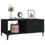 Mesa de centro madera contrachapada negro 90x50x40 cm en Mesas de centro | Comprar online en Foru.es