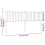 Cabecero de metal blanco 180 cm de vidaXL, Cabeceros y pies de cama - Ref: Foro24-350967, Precio: 35,16 €, Descuento: %