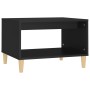 Mesa de centro madera contrachapada negro 60x50x40 cm en Mesas de centro | Comprar online en Foru.es