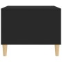 Mesa de centro madera contrachapada negro 60x50x40 cm en Mesas de centro | Comprar online en Foru.es