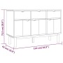 Aparador OTTA madera maciza pino 114x43x73,5 cm de vidaXL, Aparadores - Ref: Foro24-351297, Precio: 174,74 €, Descuento: %