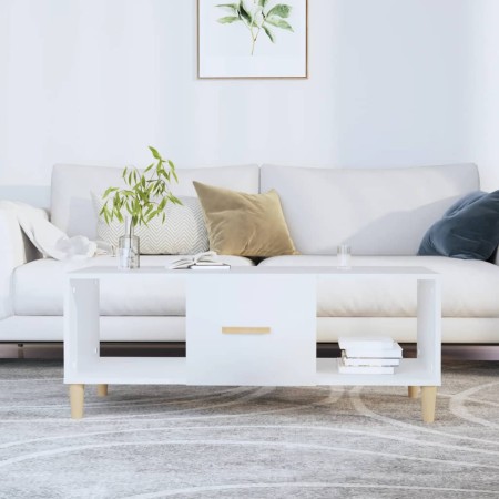 Mesa de centro madera contrachapada blanco 102x50x40 cm en Mesas de centro | Comprar online en Foru.es