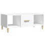 Mesa de centro madera contrachapada blanco 102x50x40 cm en Mesas de centro | Comprar online en Foru.es