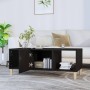 Mesa de centro madera contrachapada negro 102x50x40 cm en Mesas de centro | Comprar online en Foru.es