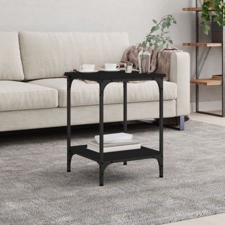 Mesa de centro madera de ingeniería negro 40x40x55 cm de vidaXL, Mesas de centro - Ref: Foro24-832823, Precio: 32,31 €, Descu...