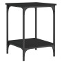 Mesa de centro madera de ingeniería negro 40x40x55 cm de vidaXL, Mesas de centro - Ref: Foro24-832823, Precio: 32,31 €, Descu...