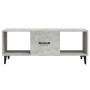 Mesa de centro madera contrachapada gris hormigón 102x50x40 cm en Mesas de centro | Comprar online en Foru.es