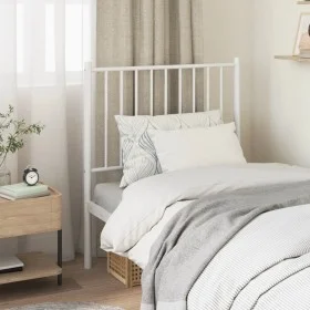 Cabecero de metal blanco 75 cm de vidaXL, Cabeceros y pies de cama - Ref: Foro24-350957, Precio: 16,83 €, Descuento: %