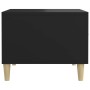 Mesa de centro madera contrachapada negro 50x50x40 cm en Mesas de centro | Comprar online en Foru.es