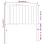 Cabecero de metal blanco 75 cm de vidaXL, Cabeceros y pies de cama - Ref: Foro24-350957, Precio: 17,06 €, Descuento: %