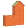 Cobertizos para herramientas jardín 2 pzas madera pino marrón de vidaXL, Cobertizos - Ref: Foro24-172249, Precio: 333,96 €, D...
